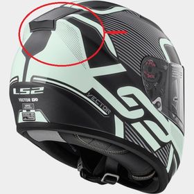 LS2 Vector Mat Siyah Arka Havalandırma