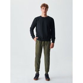 LTB 0112186163610680000 Basic Bisiklet Yaka Siyah Sweatshirt