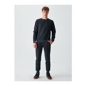 LTB 0112186163610680000 Basic Bisiklet Yaka Siyah Sweatshirt