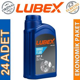 Lubex Brake Fluid Dot 4 500 ml 24'lü Fren Hidrolik Yağı