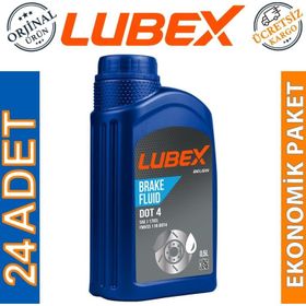 Lubex Brake Fluid Dot 4 500 ml 24'lü Fren Hidrolik Yağı