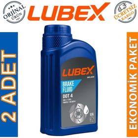 Lubex Brake Fluid Dot 4 500 ml 2'li Fren Hidrolik Yağı