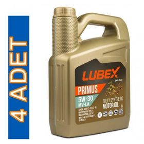Lubex Primus MV 5W/30 LA 5 lt 4'lü Tam Sentetik Partiküllü Motor Yağı