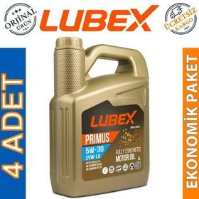 Lubex Primus SVW-LA 5W-30 5 lt 4'lü Tam Sentetik Motor Yağı