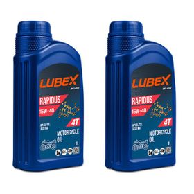 Lubex Rapidus 15W-40 1 L 2'li 4 Zamanlı Motosiklet Yağı