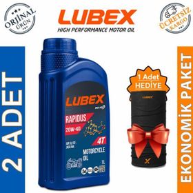 Lubex Rapidus 20W-40 1 Lt 2'li 4 Zamanlı Motosiklet Yağı