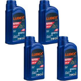 Lubex Rapidus 20W-40 1 Lt 4'lü 4 Zamanlı Motosiklet Yağı