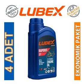 Lubex Rapidus 2T 1 Lt 4'lü 2 Zamanlı Motosiklet Yağı