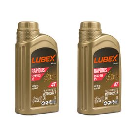 Lubex Rapidus FS 15W-50 1 Lt 2'li 4 Zamanlı Motosiklet Yağı