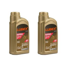Lubex Rapidus FS 15W-50 1 Lt 2'li 4 Zamanlı Motosiklet Yağı