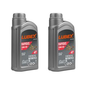 Lubex Rapidus S 10W-40 1 Lt 2'li 4 Zamanlı Motosiklet Yağı