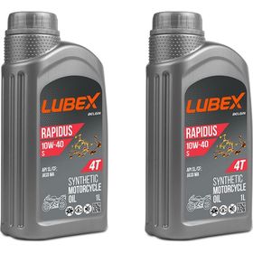 Lubex Rapidus S 10W-40 1 Lt 2'li 4 Zamanlı Motosiklet Yağı