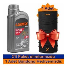 Lubex Rapidus S 10W-40 1 Lt 4'lü 4 Zamanlı Motosiklet Yağı