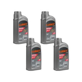 Lubex Rapidus S 10W-40 1 Lt 4'lü 4 Zamanlı Motosiklet Yağı