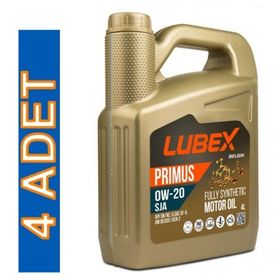 Lubex SJA 0W/20 4 lt 4'lü Tam Sentetik Motor Yağı