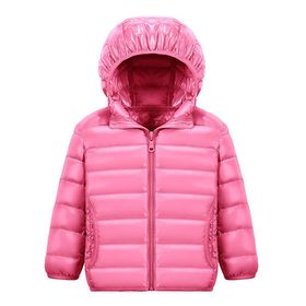 LucaSng 1001-CFFZ-143 Pembe Renk Tüylü ve Dolgulu Su Geçirmez Unisex Çocuk Mont