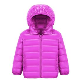 LucaSng 1001-CFFZ-202 Pembe Renk Tüylü ve Dolgulu Su Geçirmez Unisex Çocuk Mont