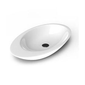 Lucco Gocce Beyaz Tezgah Üstü 74 cm Lavabo