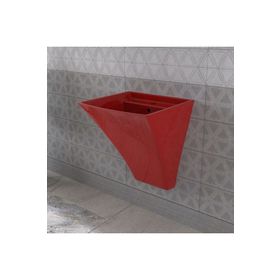 Lucco Loop Kırmızı Asma Monoblok 50 cm Lavabo