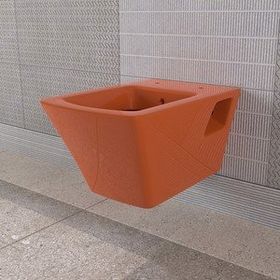 Lucco Loop Parlak Turuncu 53 cm Asma Klozet