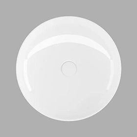 Lucco Lucente Beyaz 43 cm Tezgah Üstü Oval Lavabo