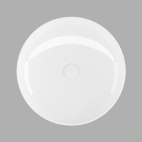 Lucco Lucente Beyaz 43 cm Tezgah Üstü Oval Lavabo