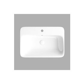 Lucco Mita Beyaz 65 cm Tezgah Üstü Dikdörtgen Lavabo