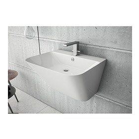 Lucco Moena Beyaz Asma Monoblok 55 cm Lavabo