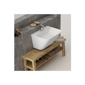 Lucco Moena Beyaz Asma Monoblok 55 cm Lavabo