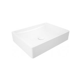 Lucco Square 50 cm Beyaz Tezgah Üstü Dikdörtgen Lavabo