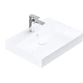 Lucco Stance 60 cm Beyaz Konsollu Dikdörtgen Lavabo