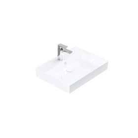 Lucco Stance 60 cm Beyaz Konsollu Dikdörtgen Lavabo