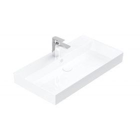 Lucco Stance 85 cm Beyaz Konsollu Dikdörtgen Lavabo