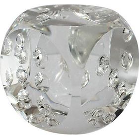 Lucky Art 7x7x7 cm Kristal Cam Dekoratif Zar