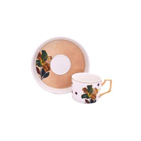 Lucky Art Arden 6'lı Bone Kahve Fincan Seti
