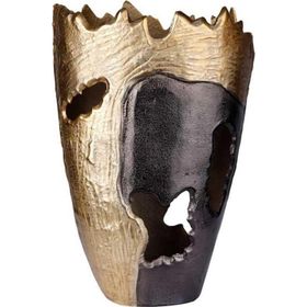 Lucky Art Bakır/Bronz 33.5x27x16 cm Modern Büyük Vazo