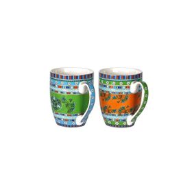 Lucky Art Callista Bone 400 ml 2'li Renkli Kupa Seti