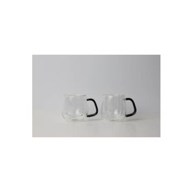 Lucky Art Classica LYHL-002 100 ml Çift Cidarlı Borasilikat Espresso Bardak Seti