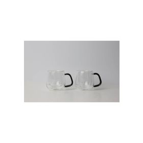 Lucky Art Classica LYHL-002 100 ml Çift Cidarlı Borasilikat Espresso Bardak Seti