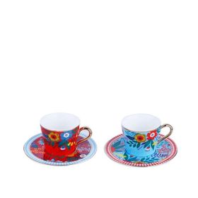 Lucky Art Effie Bone 6'lı Kahve Fincan Seti