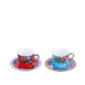 Lucky Art Effie Bone 6'lı Kahve Fincan Seti