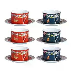 Lucky Art Evelyn Bone 6'lı Çay Fincanı Setı