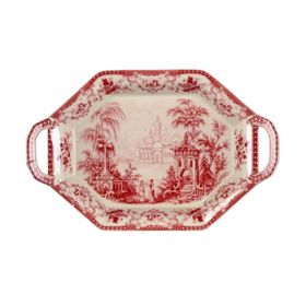 Lucky Art Florantine 37 cm Kırmızı Sunum Tepsisi