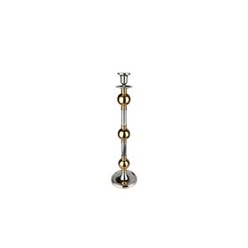 Lucky Art Gold Toplu 78 cm Gümüş Büyük Şamdan