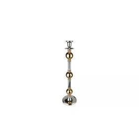 Lucky Art Gold Toplu 78 cm Gümüş Büyük Şamdan