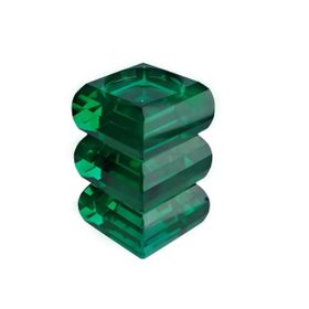 Lucky Art Kristal 3 Boğumlu 18 cm Yeşil Mumluk