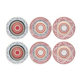 Lucky Art Lancelot Bone 20 cm 6'lı Tabak Seti
