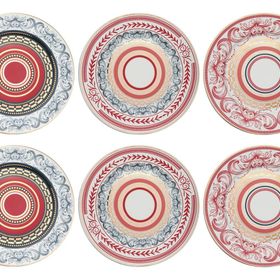 Lucky Art Lancelot Bone 20 cm 6'lı Tabak Seti