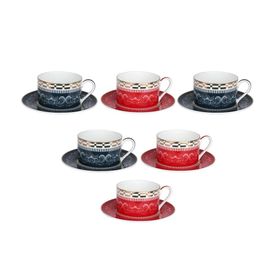 Lucky Art Lancelot Bone 6'lı Çay Fincanı Setı