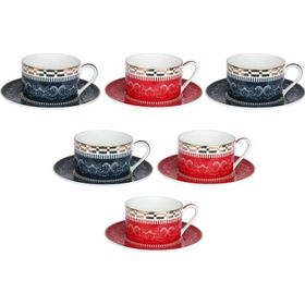 Lucky Art Lancelot Bone 6'lı Çay Fincanı Setı